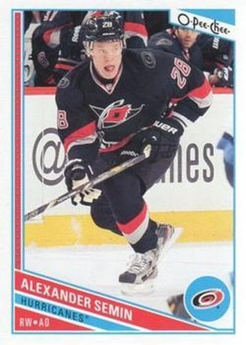 #33 Alexander Semin - Carolina Hurricanes - 2013-14 O-Pee-Chee Hockey