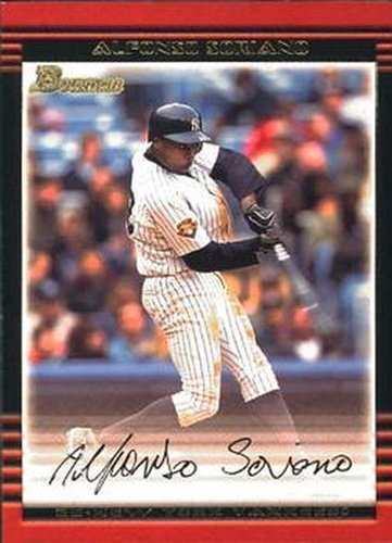 #33 Alfonso Soriano - New York Yankees - 2002 Bowman Baseball