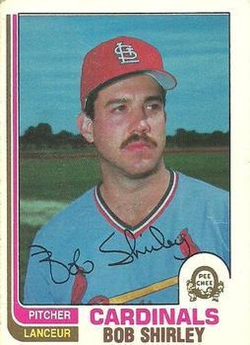 #33 Bob Shirley - St. Louis Cardinals - 1982 O-Pee-Chee Baseball