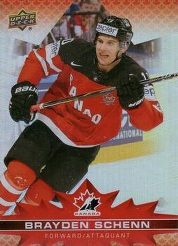 #33 Brayden Schenn - Canada - 2021-22 Upper Deck Tim Hortons Team Canada Hockey