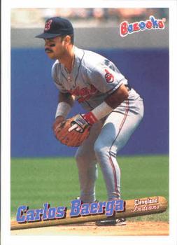 #33 Carlos Baerga - Cleveland Indians - 1996 Bazooka Baseball