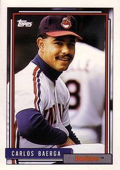 #33 Carlos Baerga - Cleveland Indians - 1992 Topps Baseball