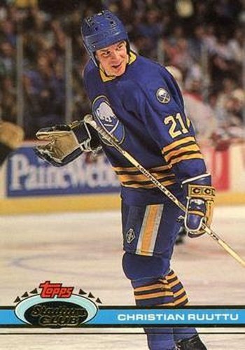 #33 Christian Ruuttu - Buffalo Sabres - 1991-92 Stadium Club Hockey