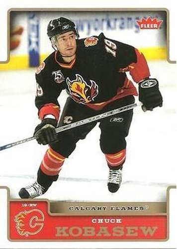 #33 Chuck Kobasew - Calgary Flames - 2006-07 Fleer Hockey