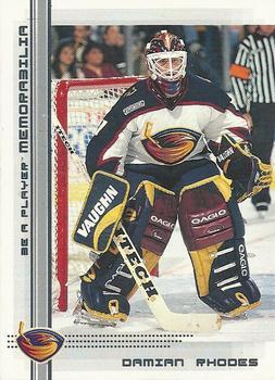 #33 Damian Rhodes - Atlanta Thrashers - 2000-01 Be a Player Memorabilia Hockey