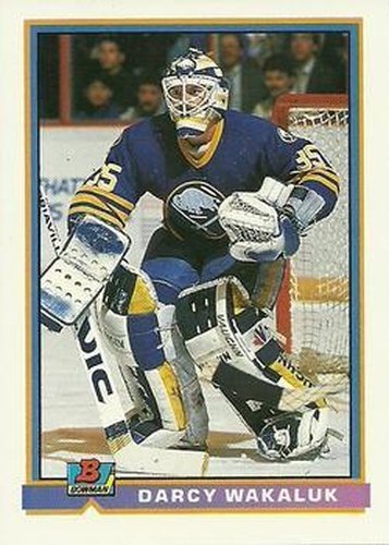 #33 Darcy Wakaluk - Buffalo Sabres - 1991-92 Bowman Hockey