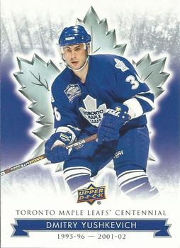 #33 Dmitry Yushkevich - Toronto Maple Leafs - 2017 Upper Deck Toronto Maple Leafs Centennial Hockey