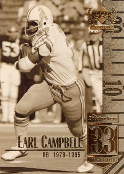 #33 Earl Campbell - Houston Oilers - 1999 Upper Deck Century Legends Football