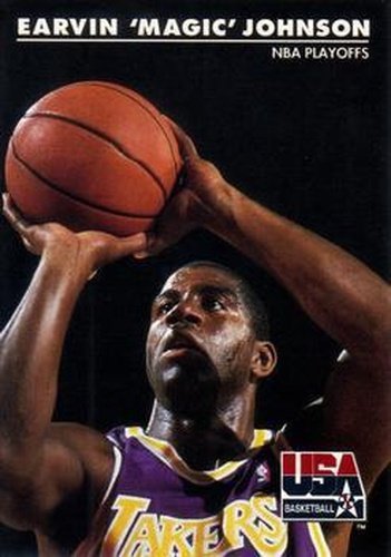 #33 Earvin "Magic" Johnson - USA - 1992 SkyBox USA Basketball