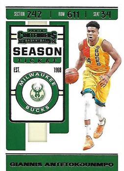 #33 Giannis Antetokounmpo - Milwaukee Bucks - 2019-20 Panini Contenders Basketball