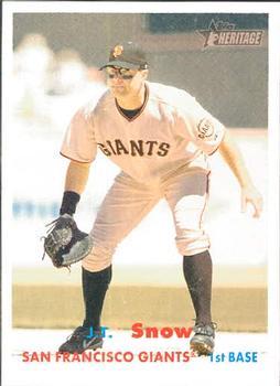 #33 J.T. Snow - San Francisco Giants - 2006 Topps Heritage Baseball