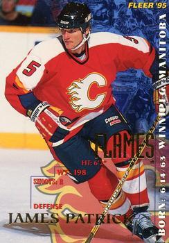#33 James Patrick - Calgary Flames - 1994-95 Fleer Hockey