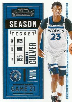 #33 Jarrett Culver - Minnesota Timberwolves - 2020-21 Panini Contenders Basketball