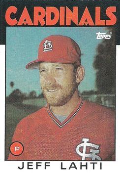 #33 Jeff Lahti - St. Louis Cardinals - 1986 Topps Baseball