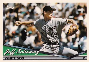 #33 Jeff Schwarz - Chicago White Sox - 1994 Topps Baseball