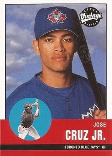 #33 Jose Cruz Jr. - Toronto Blue Jays - 2001 Upper Deck Vintage Baseball
