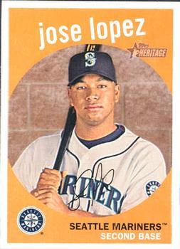 #33 Jose Lopez - Seattle Mariners - 2008 Topps Heritage Baseball