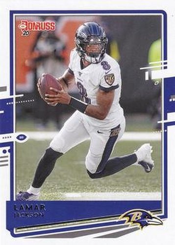 #33 Lamar Jackson - Baltimore Ravens - 2020 Donruss Football