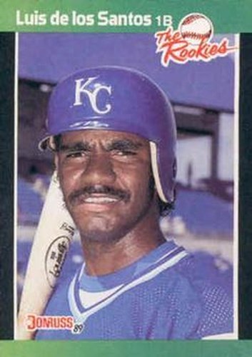 #33 Luis de los Santos - Kansas City Royals - 1989 Donruss The Rookies Baseball