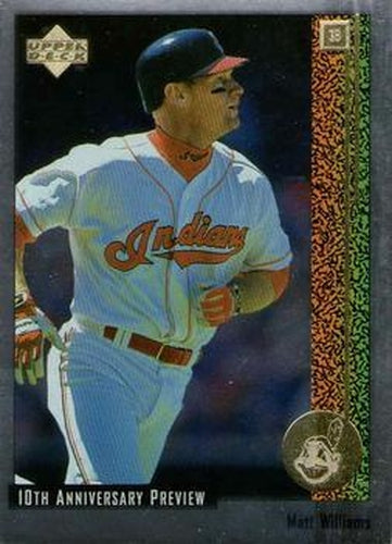 #33 Matt Williams - Cleveland Indians - 1998 Upper Deck - 10th Anniversary Preview Baseball