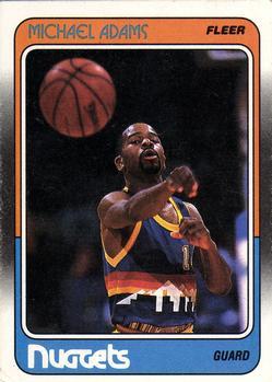 #33 Michael Adams - Denver Nuggets - 1988-89 Fleer Basketball