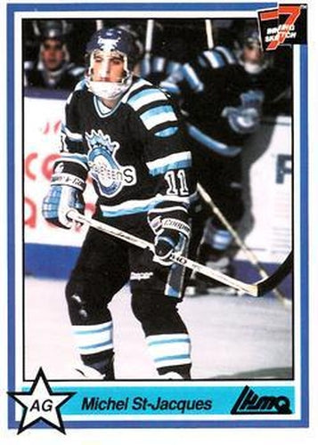 #33 Michel St. Jacques - Chicoutimi Sagueneens - 1990-91 7th Inning Sketch QMJHL Hockey
