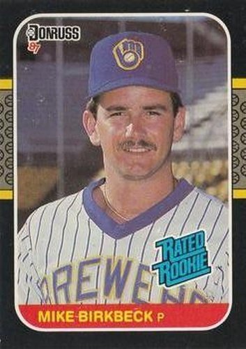 #33 Mike Birkbeck - Milwaukee Brewers - 1987 Donruss Baseball