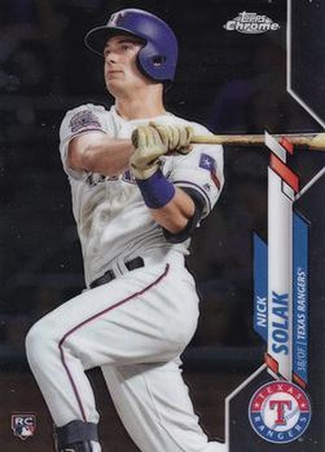 #33 Nick Solak - Texas Rangers - 2020 Topps Chrome Baseball
