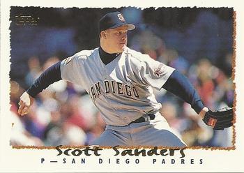 #33 Scott Sanders - San Diego Padres - 1995 Topps Baseball