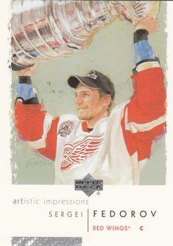 #33 Sergei Fedorov - Detroit Red Wings - 2002-03 UD Artistic Impressions Hockey