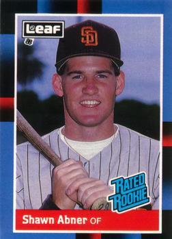 #33 Shawn Abner - San Diego Padres - 1988 Leaf Baseball
