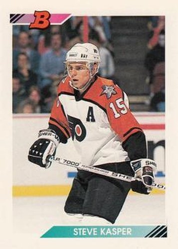 #33 Steve Kasper - Philadelphia Flyers - 1992-93 Bowman Hockey