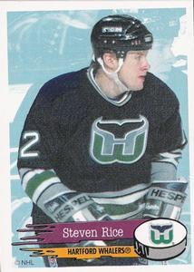 #33 Steven Rice - Hartford Whalers - 1995-96 Panini Hockey Stickers