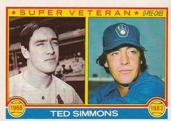 #33 Ted Simmons - St. Louis Cardinals / Milwaukee Brewers - 1983 O-Pee-Chee Baseball