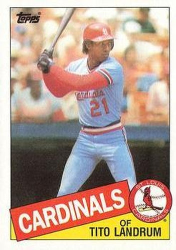 #33 Tito Landrum - St. Louis Cardinals - 1985 Topps Baseball