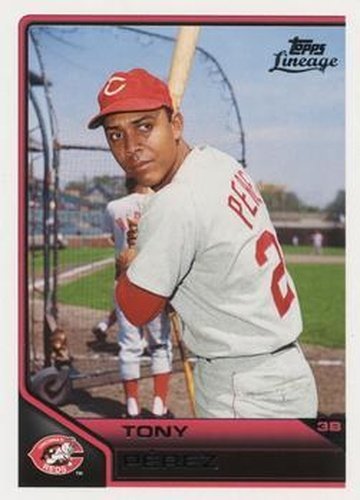 #33 Tony Perez - Cincinnati Reds - 2011 Topps Lineage Baseball