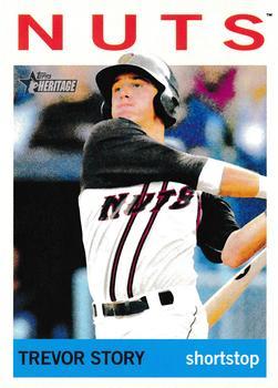 #33 Trevor Story - Modesto Nuts - 2013 Topps Heritage Minor League Baseball