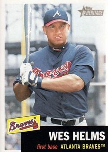 #33 Wes Helms - Atlanta Braves - 2002 Topps Heritage Baseball