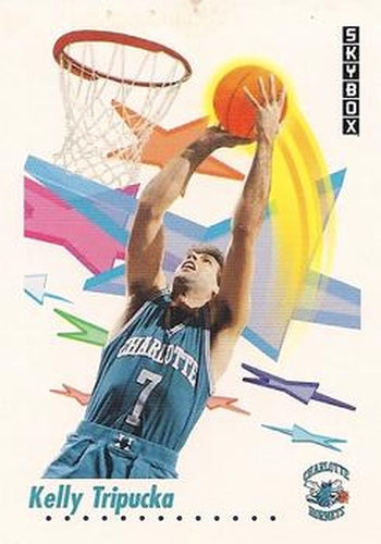 #33 Kelly Tripucka - Charlotte Hornets - 1991-92 SkyBox Basketball