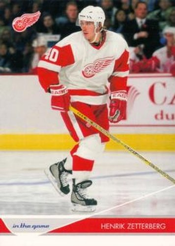 #33 Henrik Zetterberg - Detroit Red Wings - 2003-04 In The Game Toronto Star Hockey