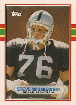 #33T Steve Wisniewski - Los Angeles Raiders - 1989 Topps Traded Football