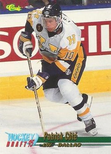 #33 Patrick Cote - Dallas Stars - 1995 Classic Hockey