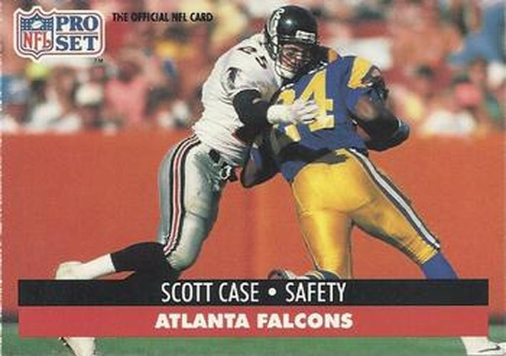 #433 Scott Case - Atlanta Falcons - 1991 Pro Set Football