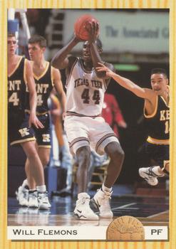 #33 Will Flemons - Texas Tech Red Raiders - 1993 Classic Draft Picks Basketball