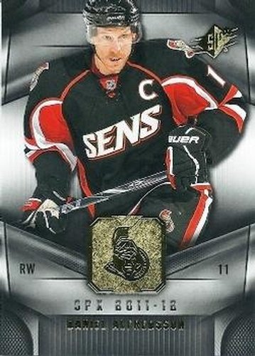 #33 Daniel Alfredsson - Ottawa Senators - 2011-12 SPx Hockey