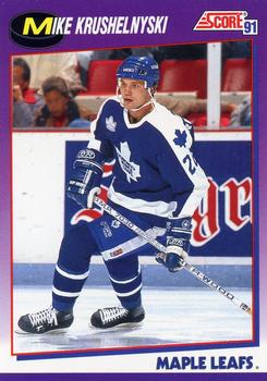 #33 Mike Krushelnyski - Toronto Maple Leafs - 1991-92 Score American Hockey
