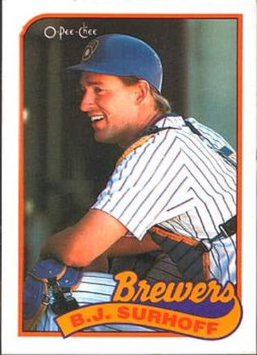 #33 B.J. Surhoff - Milwaukee Brewers - 1989 O-Pee-Chee Baseball