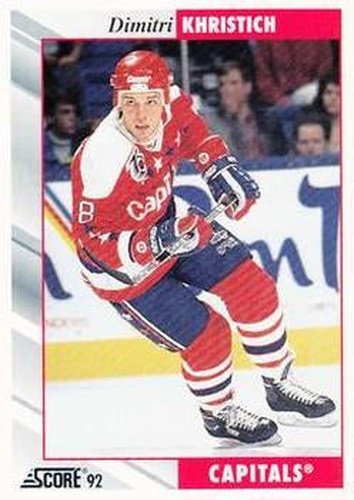 #33 Dmitri Khristich - Washington Capitals - 1992-93 Score USA Hockey