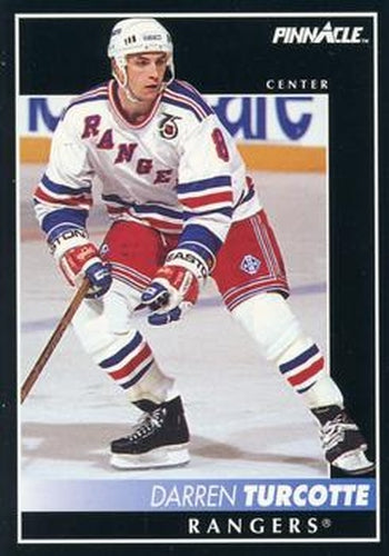 #33 Darren Turcotte - New York Rangers - 1992-93 Pinnacle Canadian Hockey