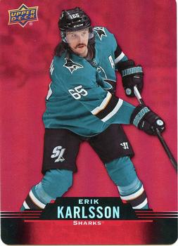#DC-33 Erik Karlsson - San Jose Sharks - 2020-21 Upper Deck Tim Hortons Hockey - Red Die Cut